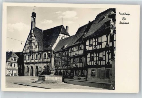 Forchheim Rathaus, Brunnen, Fachwerk