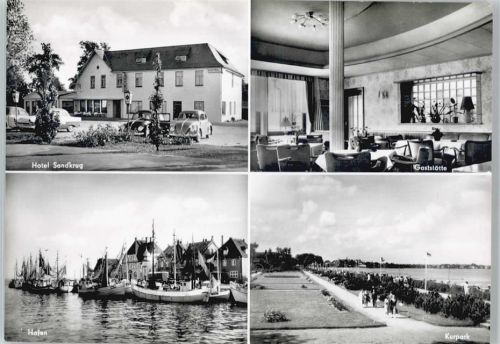 Eckernförde Hotel Sandkrug Hafen Schiff Auto