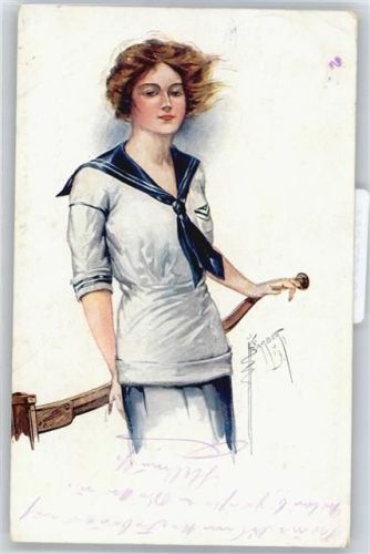 Frau im Wind