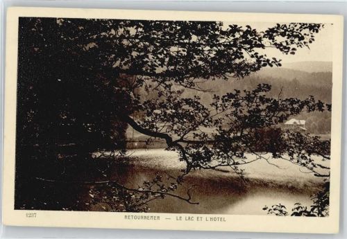 Xonrupt-Longemer Le Lac Retournemer et L´Hotel