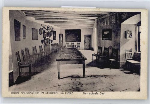 Burg Falkenstein schiefer Saal
