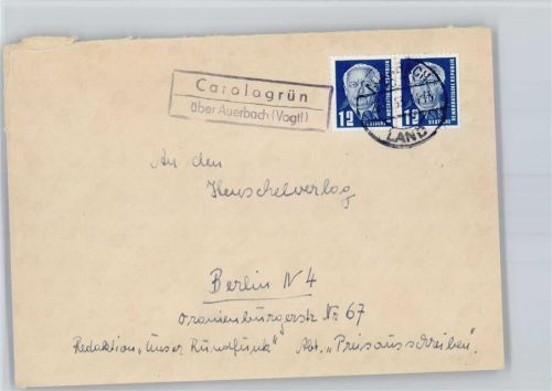 Carolagrün Landpoststempel