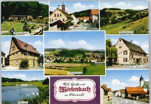 Mörlenbach Minigolf, Bonsweiher, Stausee, Gasthaus Krone