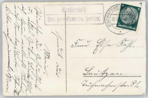 Bischofswerda Landpoststempel Großdrehnitz