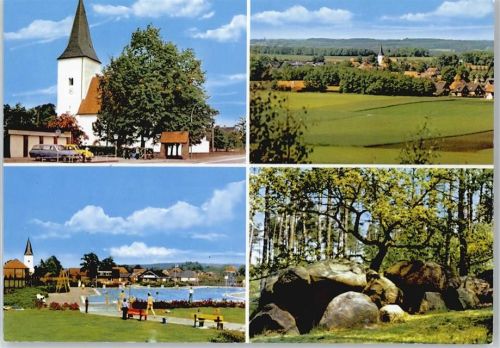 Bramsche Kirche, Freibad, Gesamtansicht
