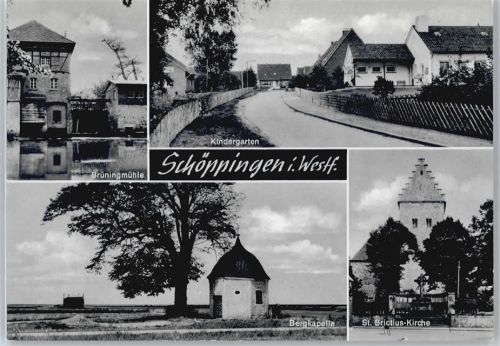 Schöppingen Brüningmühle, Kindergarten, Bergkapelle, Kirche