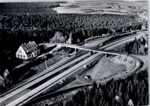 Rimberg Fliegeraufnahme, Autobahn-Rasthaus Heinrich Stumpf