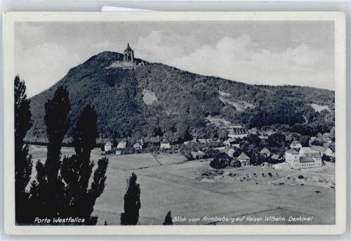 Porta Westfalica Blick vom Arminsberg, Kaiser-Wilhelm-Denkmal