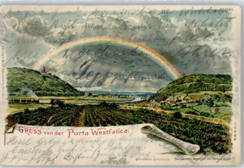 Porta Westfalica Regenbogen