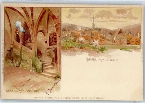 Maulbronn sign. R.Schmohl , Kloster