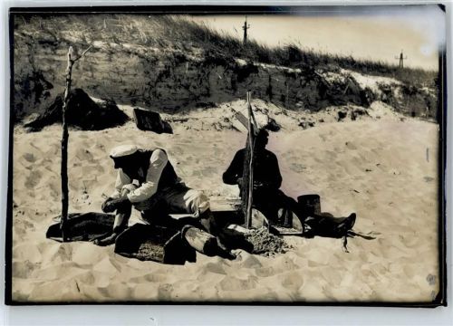 Fischer an der Ostsee , Foto