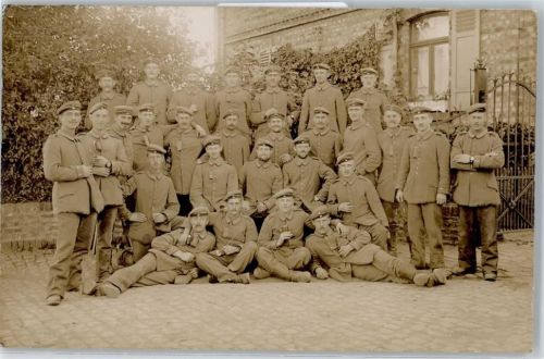 Friedberg Regiment No.37 , Soldaten Gruppenbild , Foto-Karte