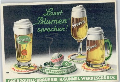 Wernesgrün Grenzquell-Brauerei H. Günnel, Bier