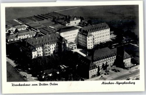 Nymphenburg Fliegeraufnahme, Krankenhaus vom Dritten Orden