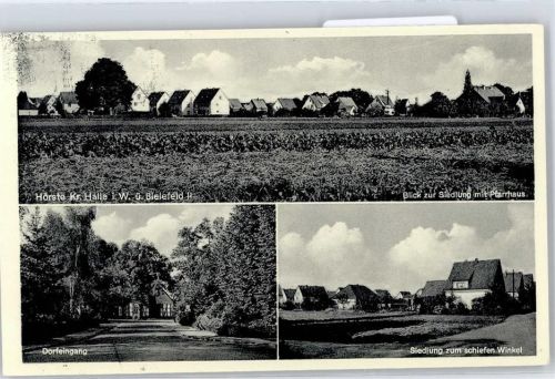 Hörste Gesamtansicht, Dorfeingang, Siedlung