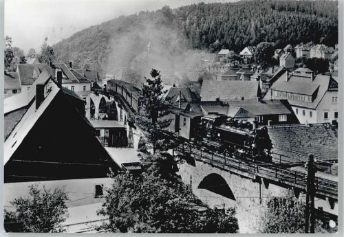 Schmiedeberg Eisenbahn Schmalspurbahn Freital - Hainsberg -Kipsdorf, Brücke