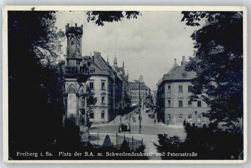 Freiberg Schwedendenkmal, Petersstraße