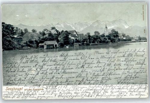 Seeshaupt Teilansicht, Zugspitze