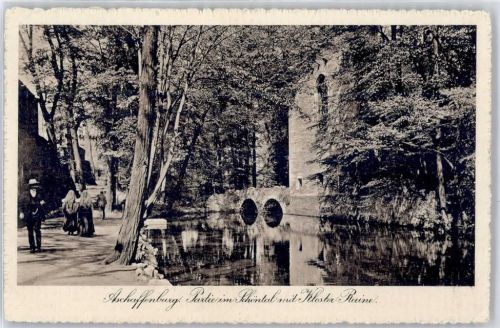 Aschaffenburg Partie im Schöntal, Kloster-Ruine