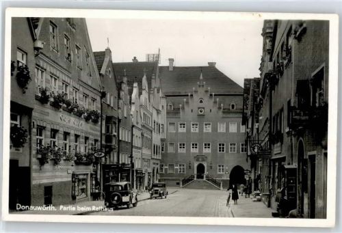 Donauwörth Partie beim Rathaus, Café Engel
