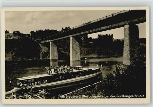 Saalburg Saalburger Brücke Ausflugsschiff Stausee Bleilochsperre