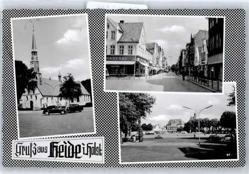 Heide Kirche, Ortspartie, Marktplatz