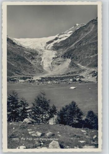 1935 Piz Palü und Palügletscher Foto AK