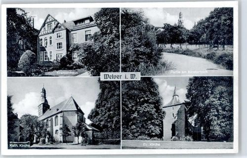 Welver Krankenhaus, Kirche, Klosterteich