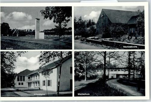 Espelkamp Südtor, Kirche, Altersheim, Waldschule