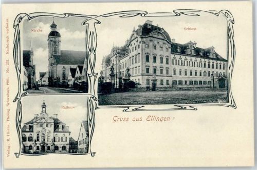 Ellingen Rathaus, Kirche, Schloß