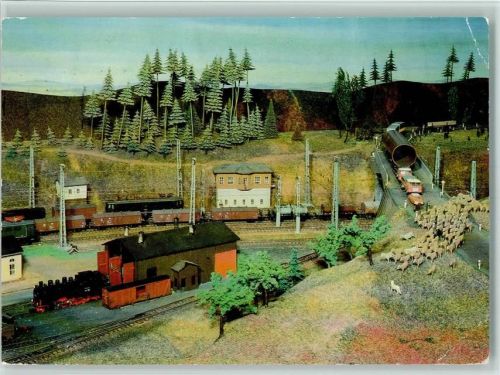 Sammelbildserie Nr. 1 Modelleisenbahnen - HO Anlage Klingenberg-Comnitz der Gruppe Leipzig Süd 1971 AK