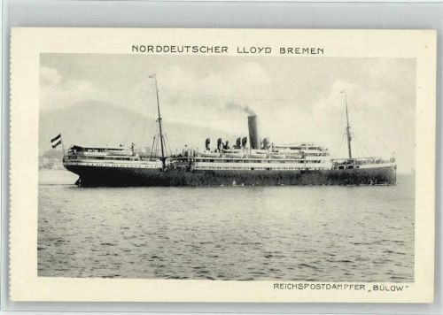 Reichspostdampfer "Bülow", Norddeutscher Lloyd