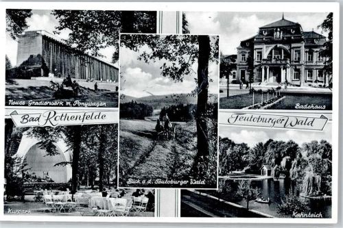 Bad Rothenfelde Gradierwerk, Kurpark, Kahnteich, Badehaus