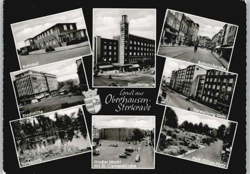 Sterkrade Bahnhof Volkspark Markt St.Clemenskirche