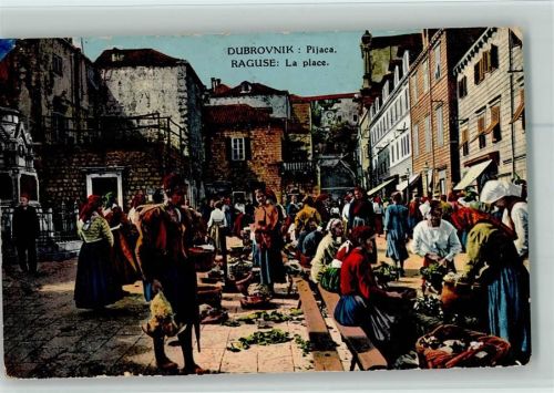 Dubrovnik Marktplatz Marktszene