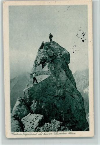 Gesäuse Gipfelblock des kleinen Buchstein 1921 AK
