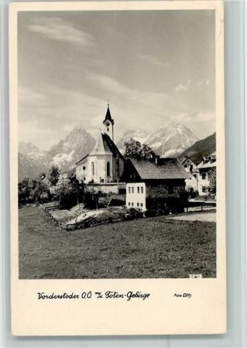 Vorderstoder Ortsansicht Vorderstoder mit dem Toten-Gebirge