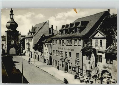 Saalfeld Gasthof "Gambrinus" Blankenburger Straße Loch