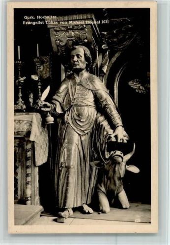 Gurk Hochaltar Evangelist Lukas von Michael Hochel