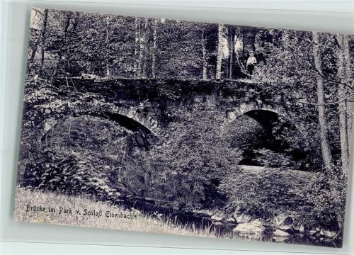 Eisenbach Schloß Brücke im Park