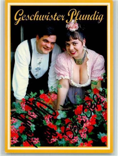 original Autogramm - Geschwister Pfundig - Volksmusik Schlagersänger