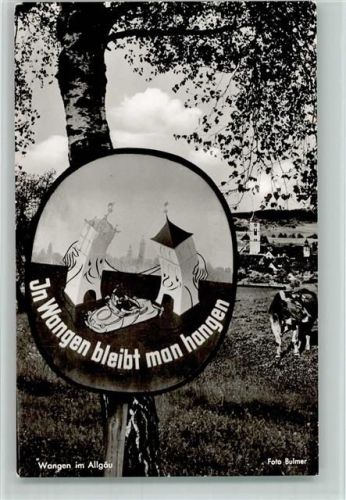 Wangen Birke mit Schild Kuh Foto Bulmer
