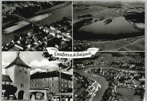 Laufen Salzachbrücke Abtsee Stadttor Erzbischöfl. Schloß