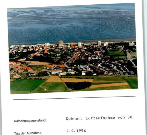 27472 W2190 Duhnen FOTO KEINE AK Foto montiert auf Karton