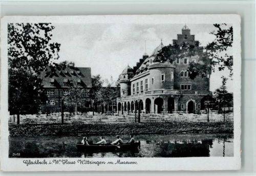 Gladbeck Haus Wittringen mit Museum Ruderboot