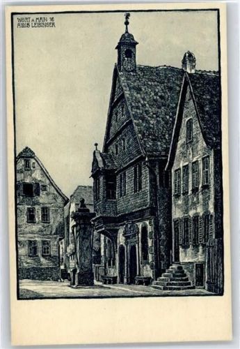 Wörth Rathaus, gezeichnet von Architekt Alois Leibinger München