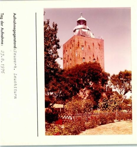 Hamburg-Insel Neuwerk Foto montiert auf Karton leuchtturm