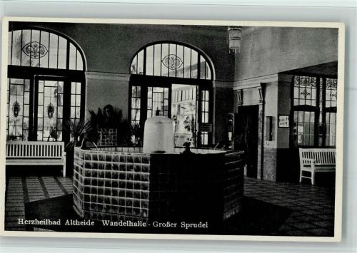 Bad Altheide Herzheilbad Wandelhalle Großer Sprudel Innenaufnahme