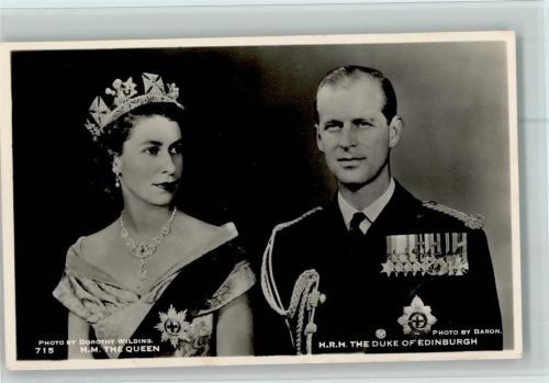 The Queen and Duke of Edinburgh - Photo Wilding Nr. 715 AK Gute Erhaltung