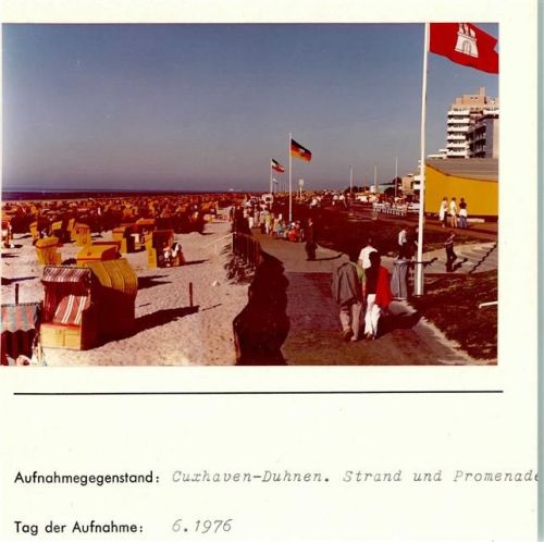 Duhnen Foto montiert auf Karton